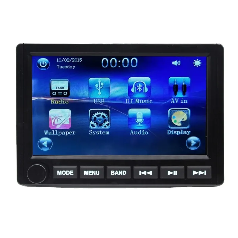 

10 Inch Touch Screen Waterproof 12V Marine Audio Stereo Unit with FM/AM USB BT for YachtGolf Cart Car