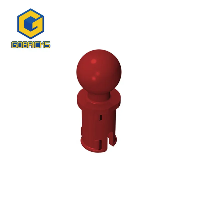 Gobricks 1PC 6628 Bricks Technic Pin with Parts Friction Ridges Lengthwise and Towball Assembles Plastic Model Buliding Block