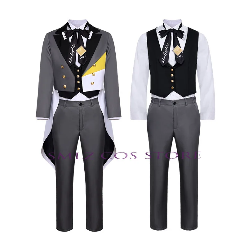 2024 PJSK Symphony Cosutme Men Tenma Tsukasa Cosplay Costume Uniform Suit Wig Halloween Party Role Play Outfit Anime