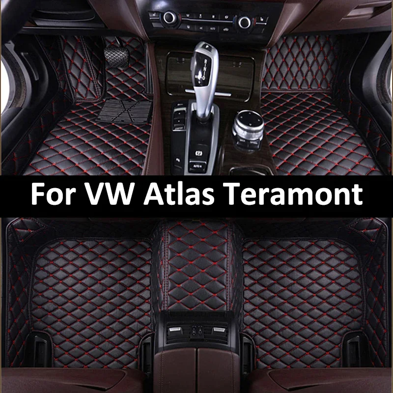 

Custom Car Floor Mats For VW Atlas Teramont Auto Carpets Foot Coche Accessories