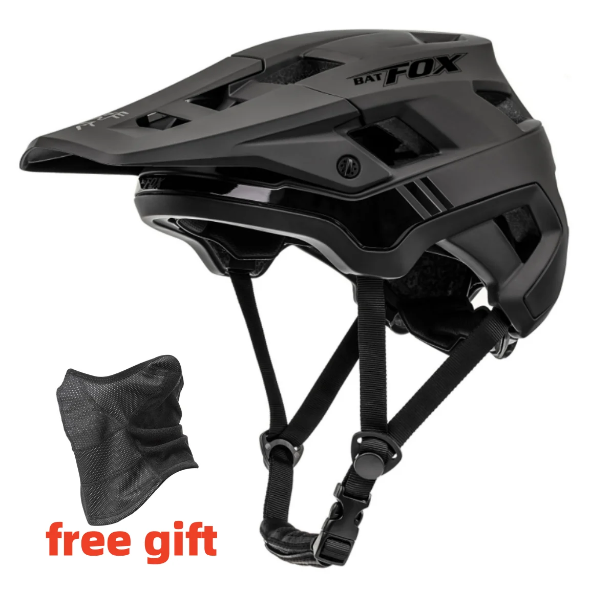 BATFOX Black Men's Helmet Cycling MTB Bicycle Helmet capacete ciclismo Ultralight Mountain Racing Bike Helmets casco ciclismo