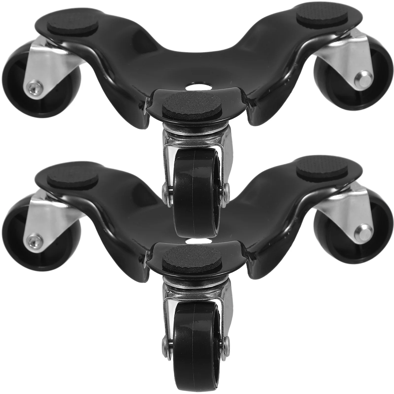 

2pcs 3 Wheel Furniture Heavy Duty Moving Tool For Furniture Mover Metal Dolly For Moving Appliances Dolly Tool