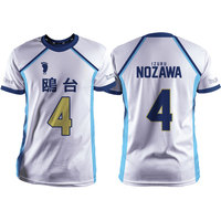 2025 Haikyuu Kamomedai White Cartoon Anime Cosplay Men Jersey Summer Short Sleeve Children Tee Tops 2024 Fashion Women T-shirt