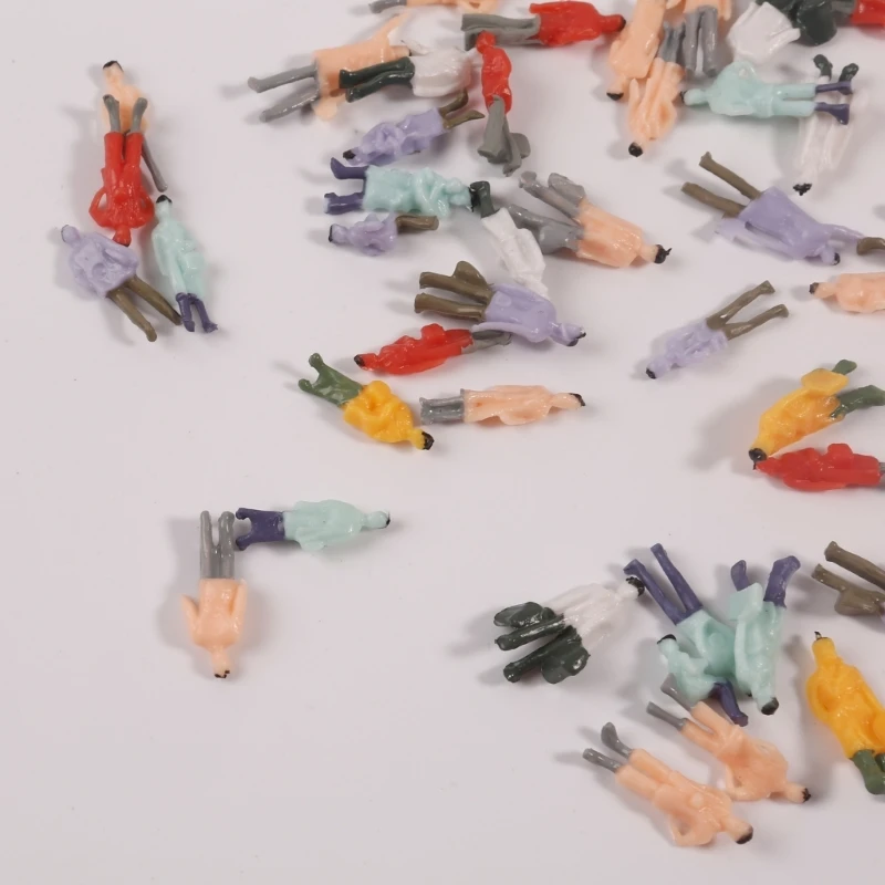 100 피스 1:87 빌딩 레이아웃 모델 사람들 기차 호 스케일 그린 피규어 승객, 도매 & 드롭 쉬핑