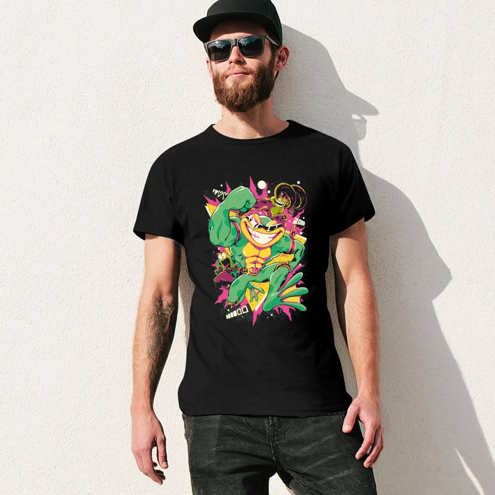 BATTLETOADS RETRO T-Shirt vintage graphic tee anime t shirts for men graphic