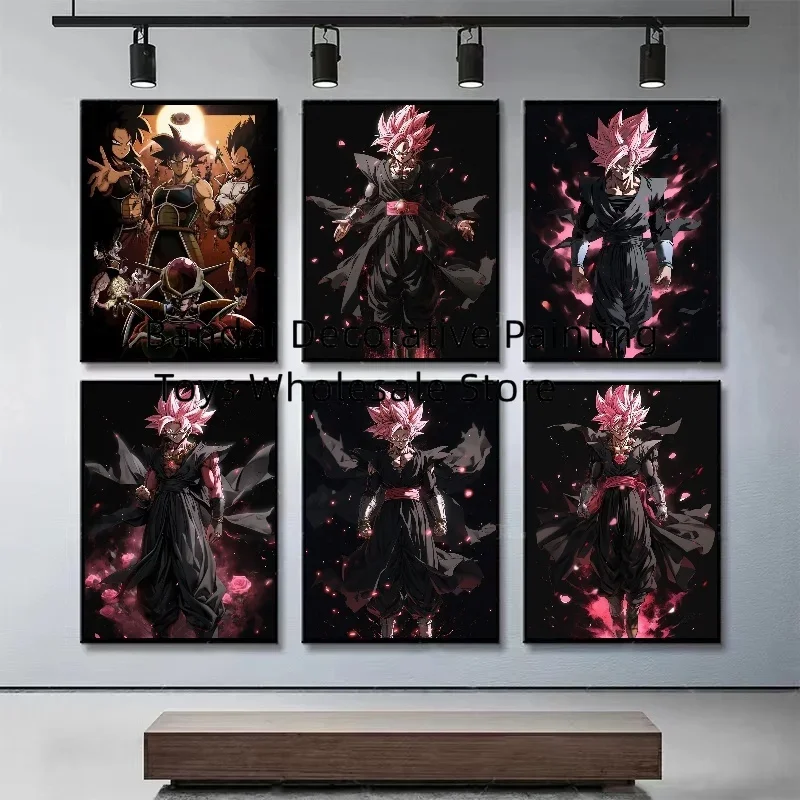 Bandai Anime Dragon Ball Vintage Canvas Posters Painting Mural Print Hd Poster Office Living Room Baby Room Decoration Gifts