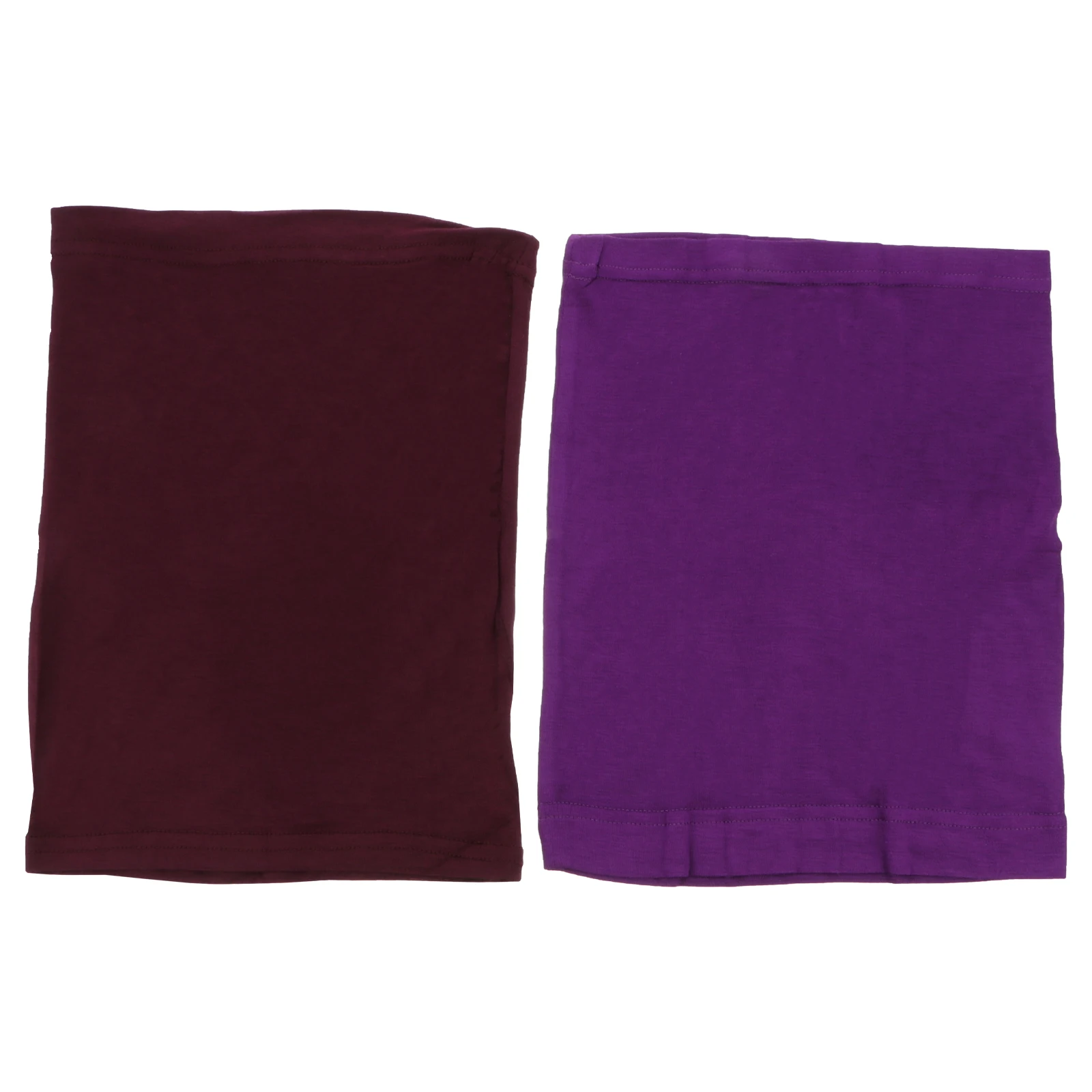 

2 Pcs Scarf Cap Women Hijab Neck Covers Islamic Seamless Arab Scarves Under Purple Miss