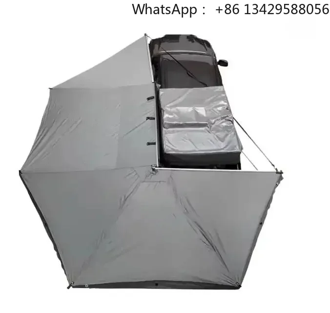 270 Degree Car Awning 4x4,LED 600D Oxford Waterproof Aluminum Alloy,Car Roof Top Side Shelter for SUV/Truck/Va,360 Degree Awning