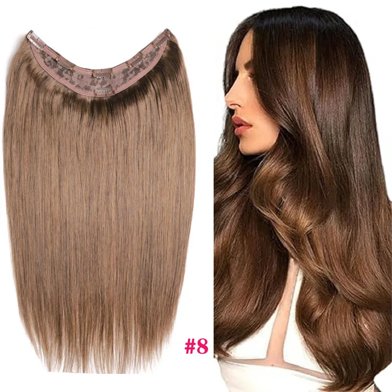 Chocola Brazilian Remy Clip in Human Hair Extensions Deep U pcs 140g Full Head set  Clip In Human Hair Extensions Dark Color