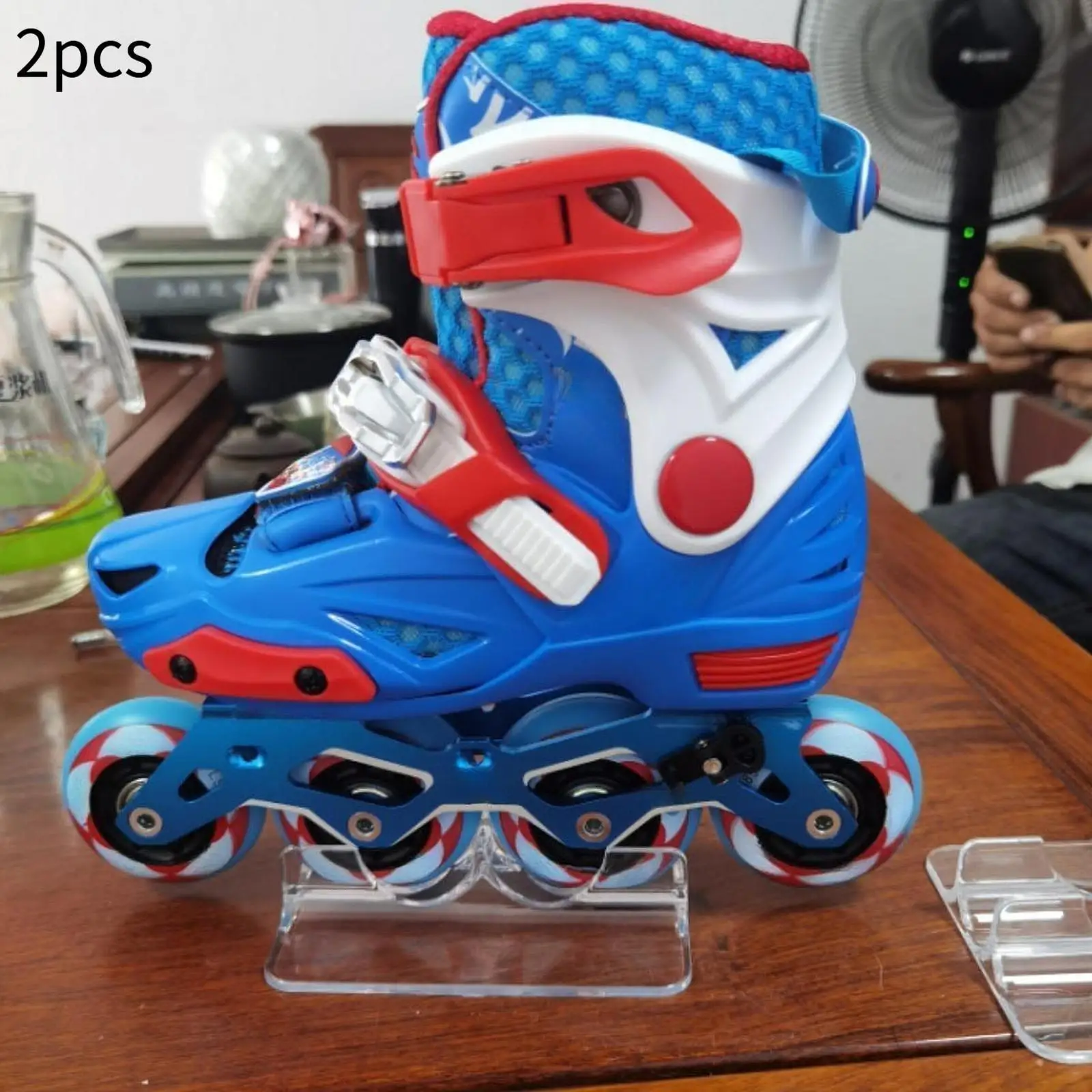 2x Skates Display Stand for Kids Adults Organizer Roller Skates Storage Rack