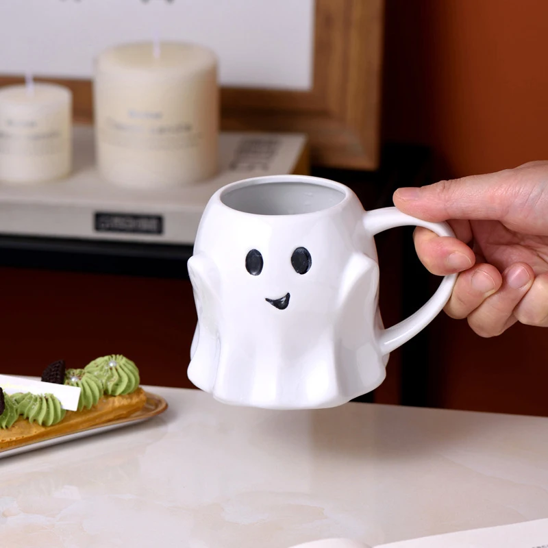 Easter Halloween Ghost Elf 3D Creative Cute Couple Mug Gift Afternoon Tea Breakfast Milk Cup Home Office Drinking Ceramic Cup