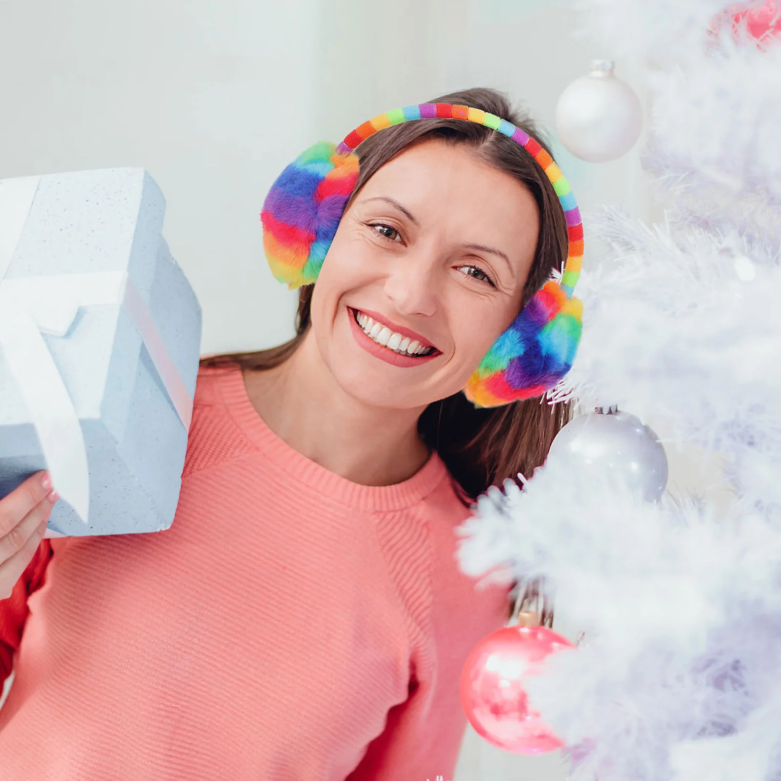 Funda de felpa tejida a prueba de viento para niños, cálida, duradera, cómoda, esponja Abs para invierno, suave y encantadora