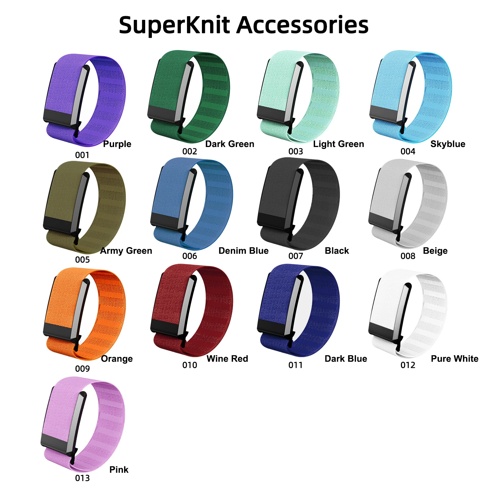 Fitness Tracking Strap Odor Resistant Adjustable Breathable Band SuperKnit Replacement Compatible with Whoop 4.0 and Whoop 3.0