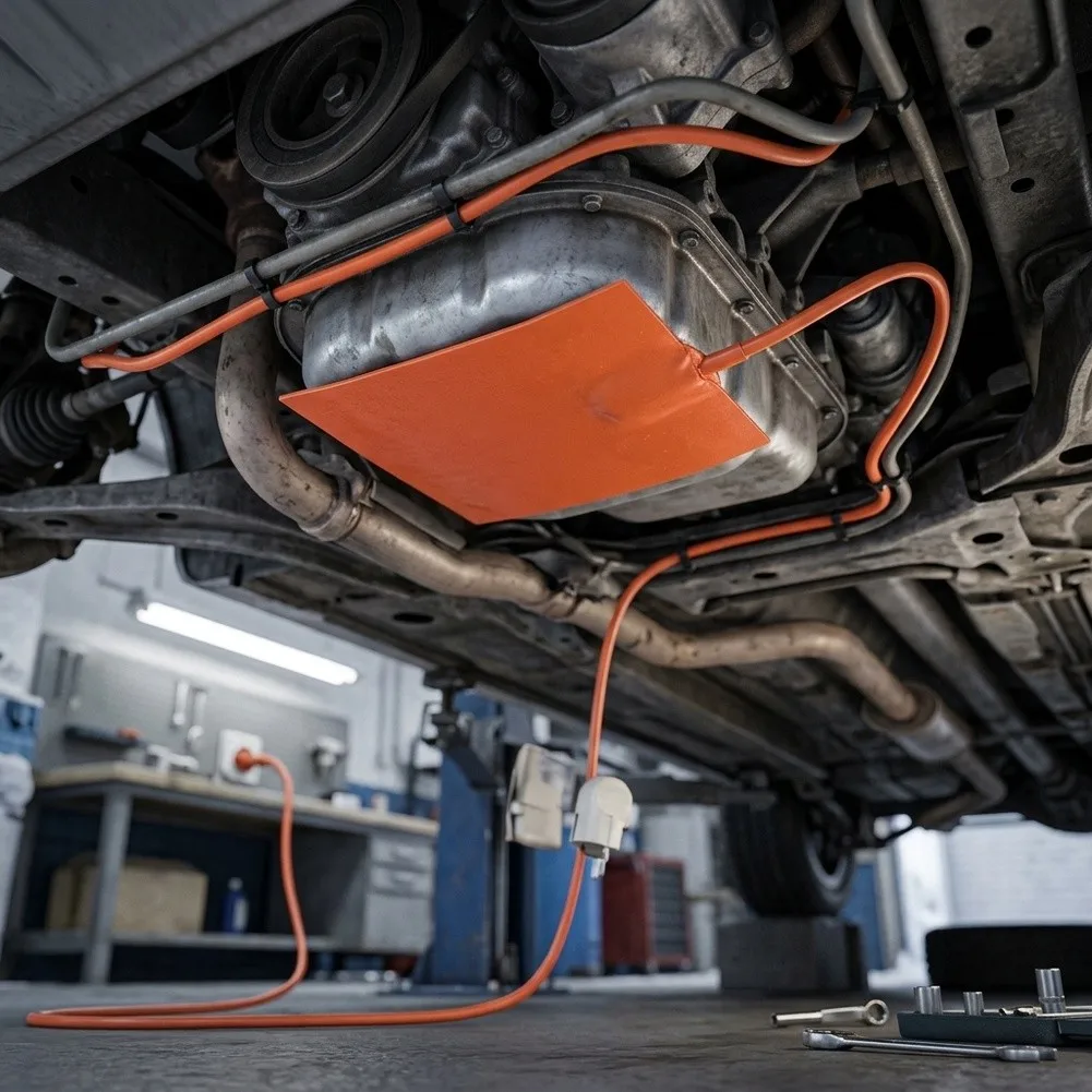 For Premium Flexible Silicone Oil Pan Heater for Engine Sump Tanks 13x23cm and 9x13cm Cold Weather Starting Aid