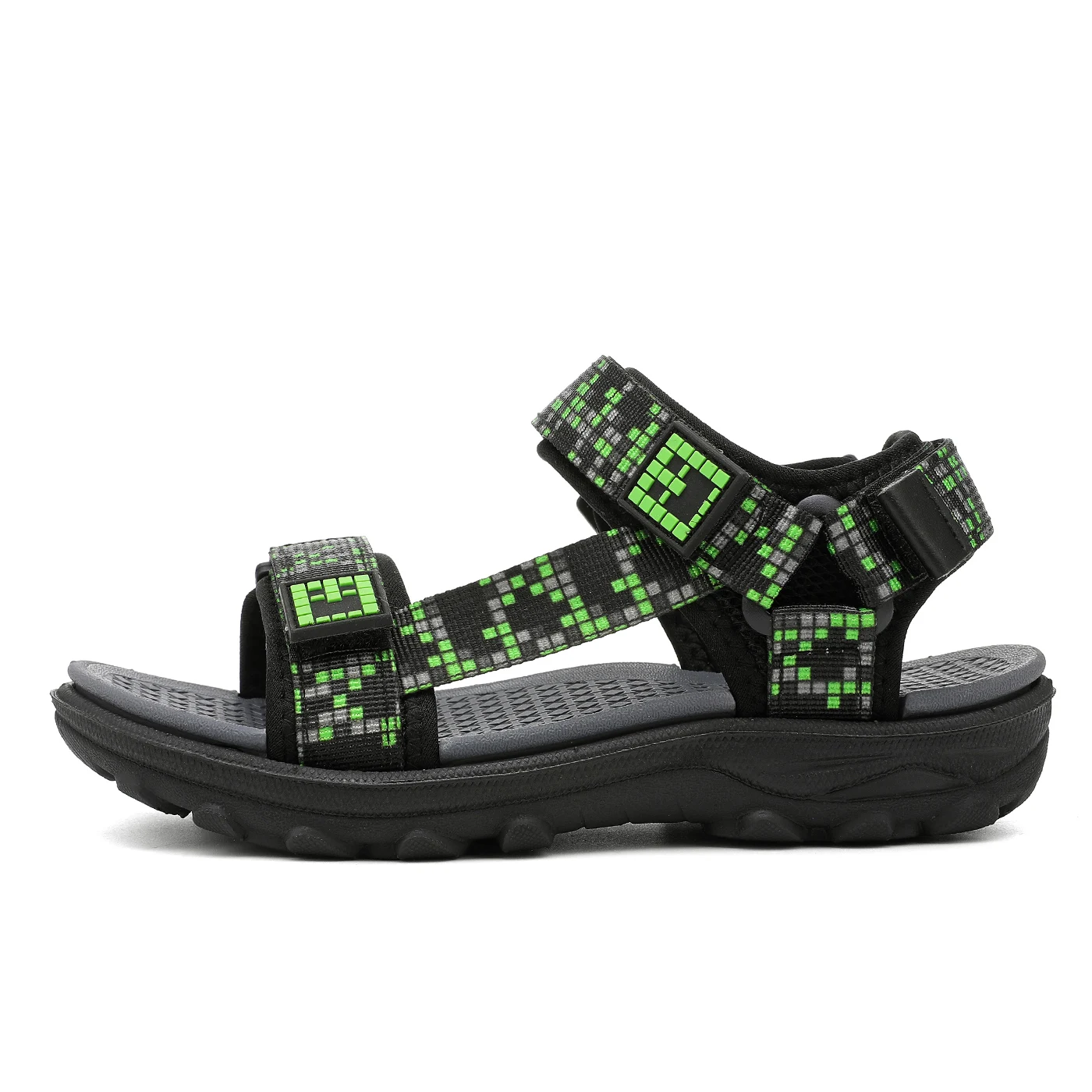 Sandalias deportivas transpirables, sandalias de verano para niños, calzado informal de playa, suela suave y cómoda, sandalias de mosaico a la moda para niños