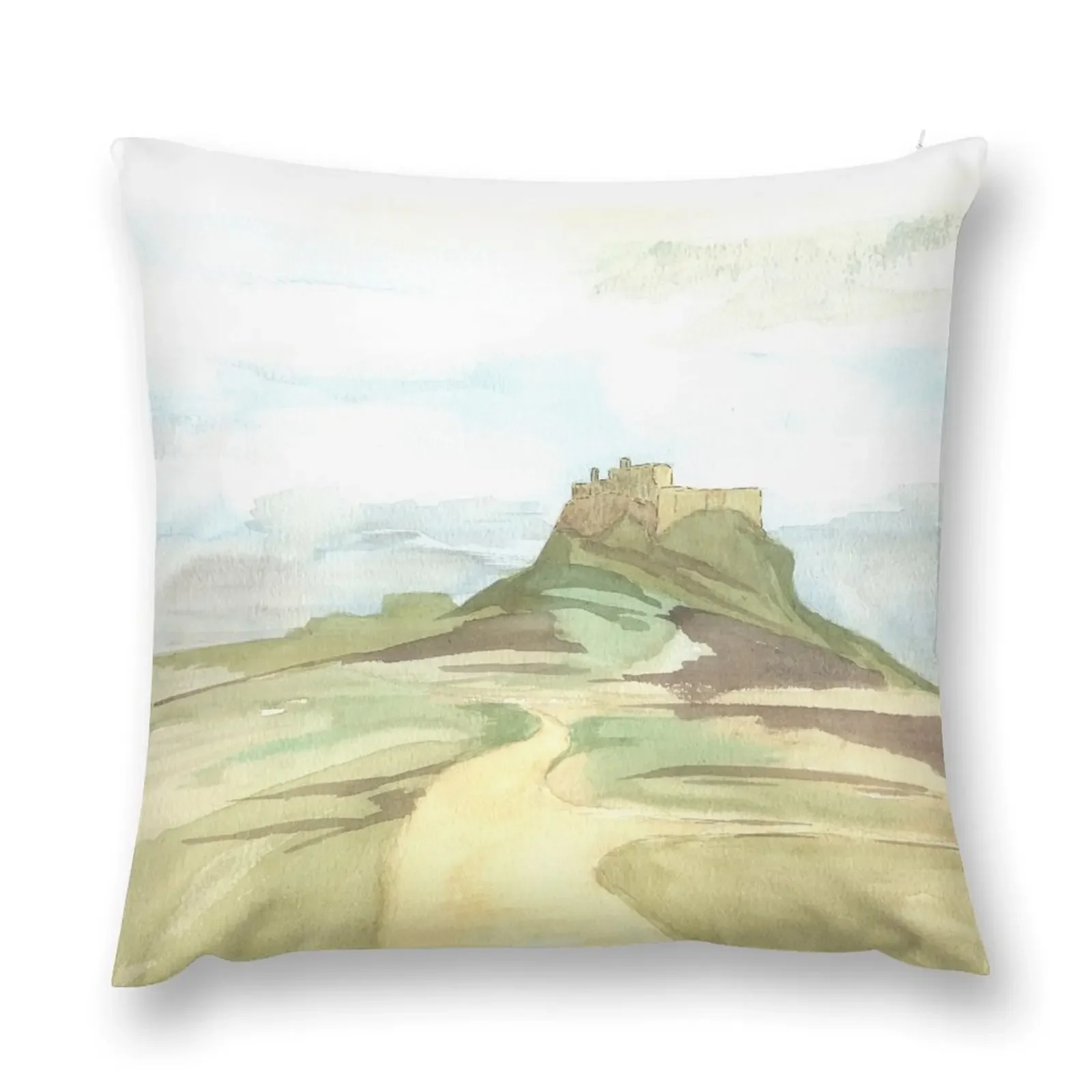 

Lindisfarne Castle Throw Pillow luxury sofa pillows Decorative pillowcase Ornamental Pillow Cushion Cover Luxury pillow