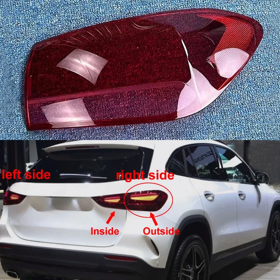 

For Benz GLA 2024 Car Accessories Rear Outside Taillight Shell Tail Lamp Cover Brake Lights Mask Replace The Original Lampshade