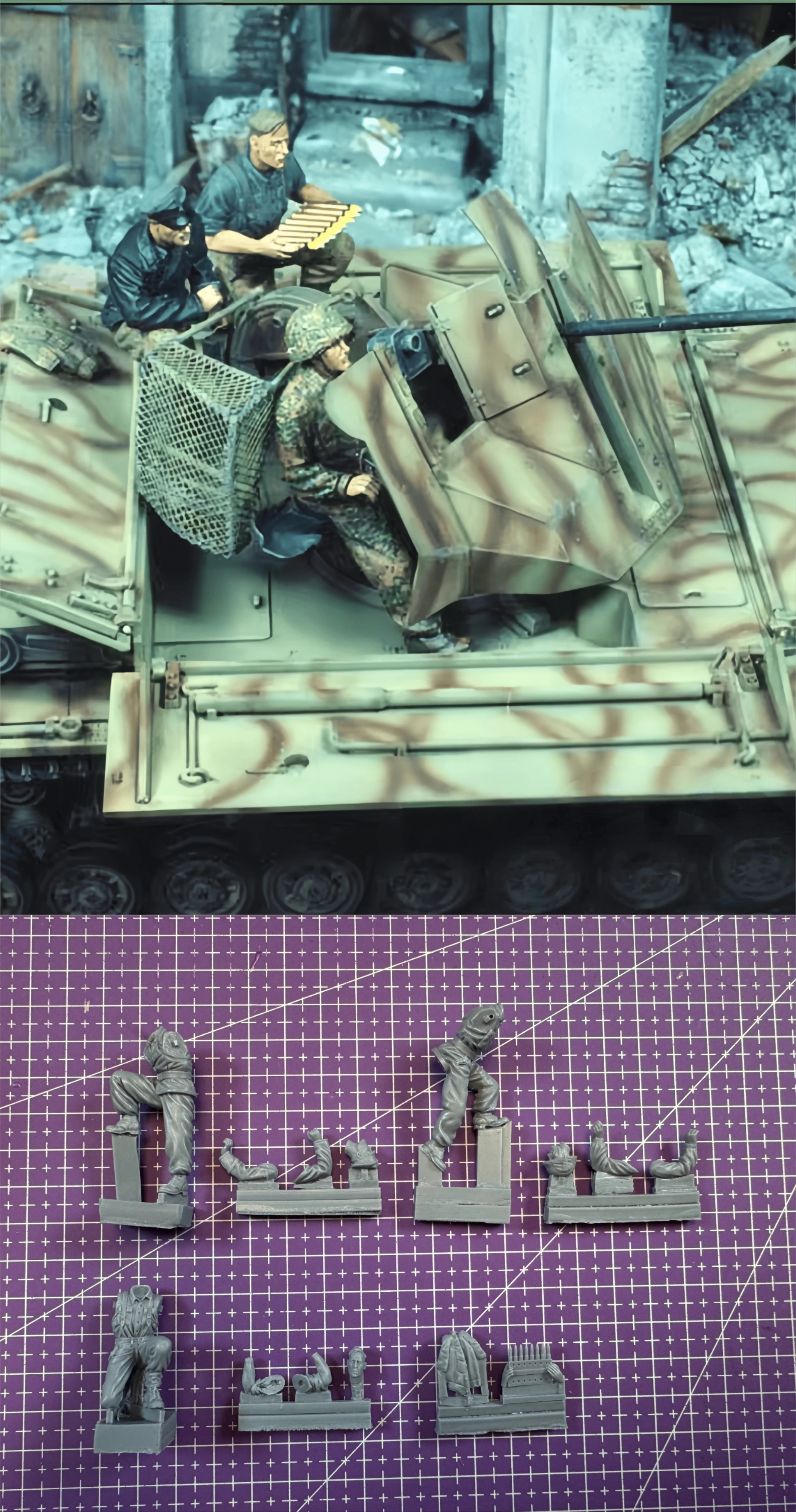 

1/35 Casting Resin Model Assembly Kit, GK， Assault Team Members, Unpainted