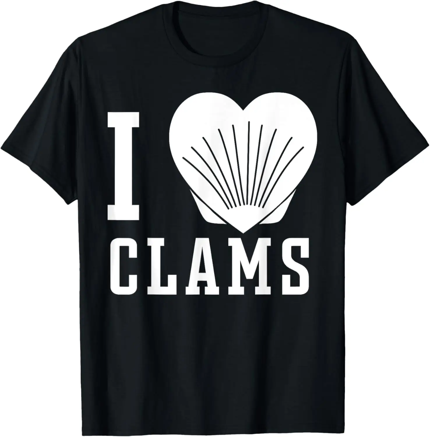 Clamming Clam Digging Razor Clam Collecting I Love Clams T-Shirt