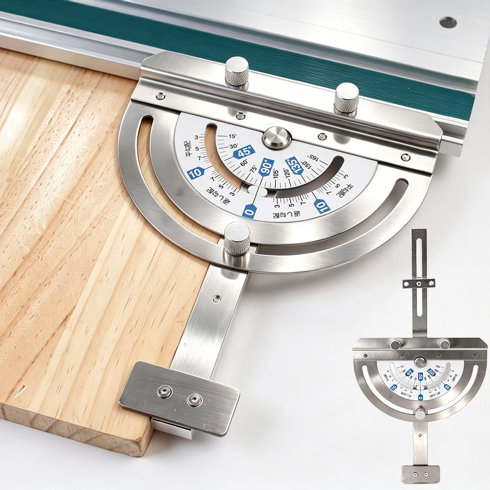 1Pc Track Saw Square Guide Rail Square 90° to 15° Adjustable Angle Guide Rail Clamp For Track Saw Angle Cutting Board Tool