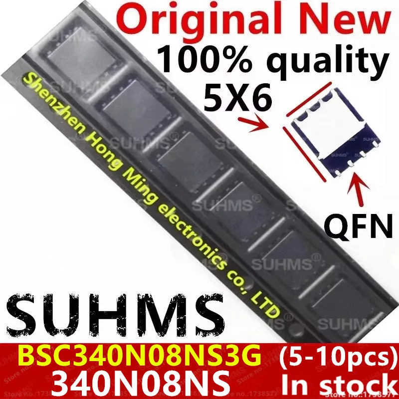 (5–10 Stück) 100 % neu BSC340N08NS3G BSC340N08NS 340N08NS QFN-8