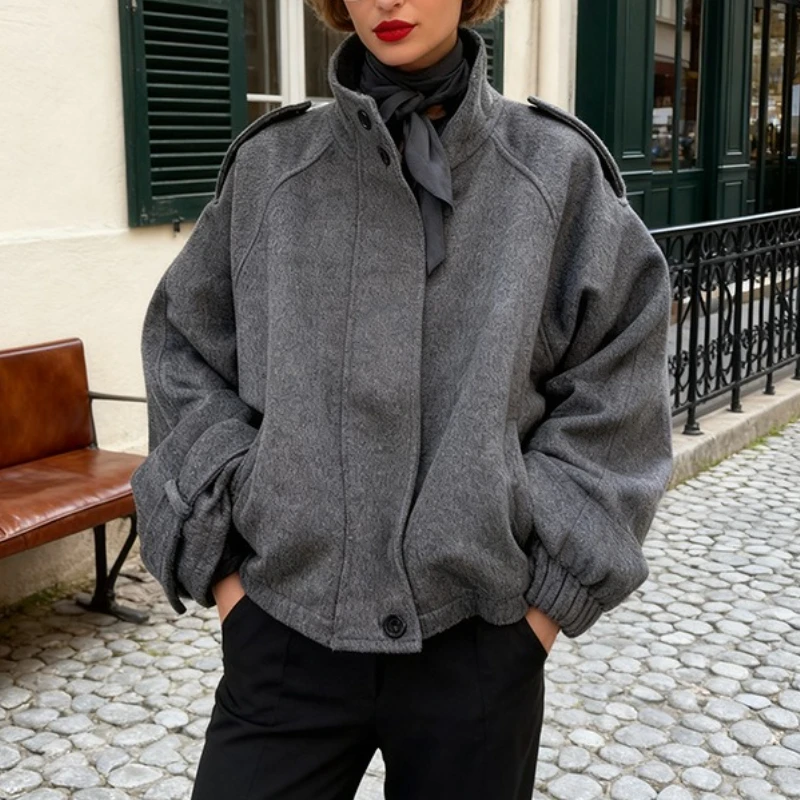 

TARUXY модная лоскутная куртка на молнии женская с длинными рукавами и карманами на пуговицах свободное уличное пальто с лацканами осень-зима женское