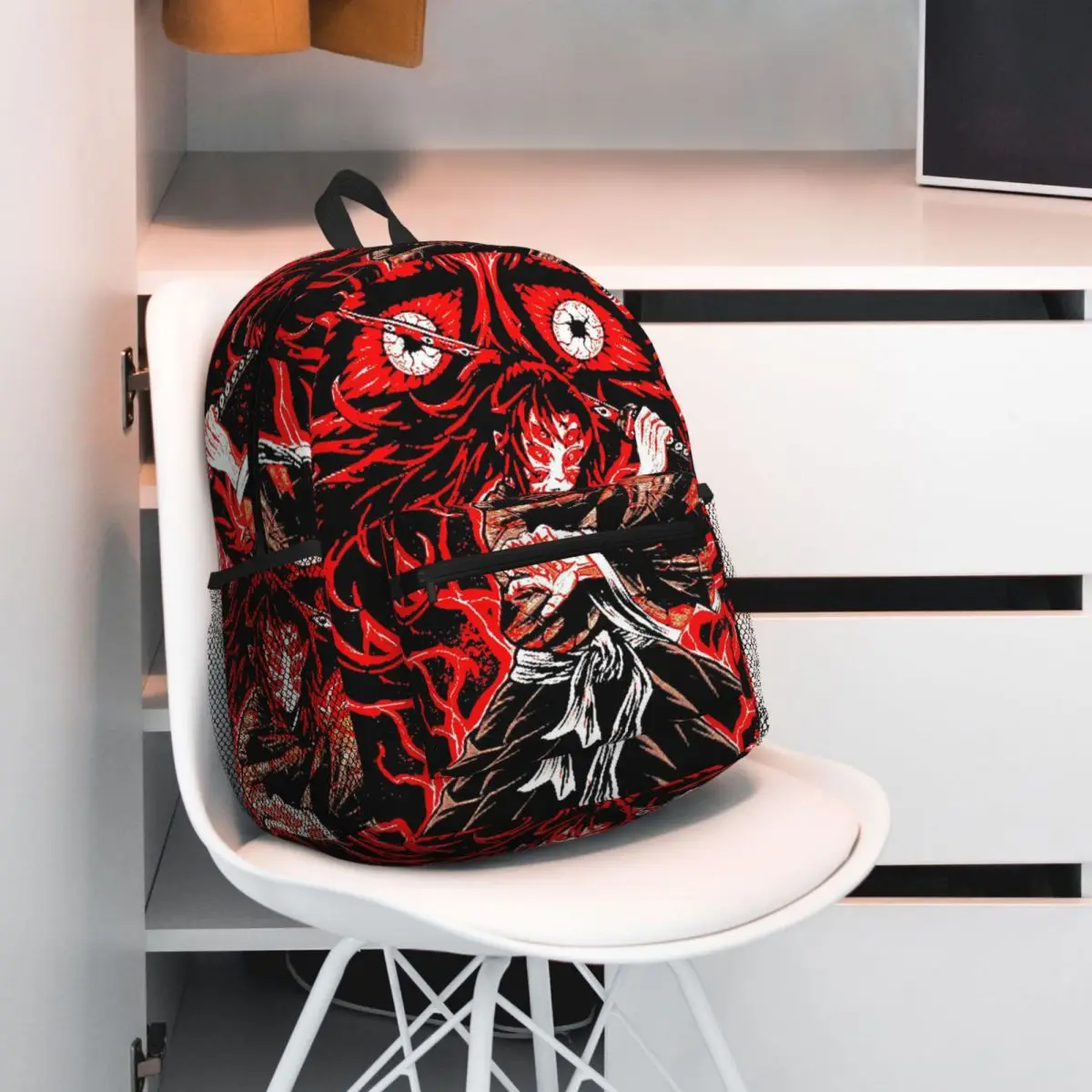 أنيمي شيطان القاتل كوكوشيبو حقيبة ظهر الطالب حقيبة مدرسية المشي لمسافات طويلة السفر Daypack للرجال النساء حقيبة الكتب الموضة حقائب الكتف