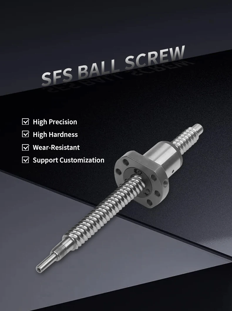 Hochpräzise Kugelumlaufspindel DFU3210 SFS3220 SFY3232 SFE3232 SFU3210 Länge 100-1150 mm mit Kugelmutter CNC-Getriebeteile – Detail 6