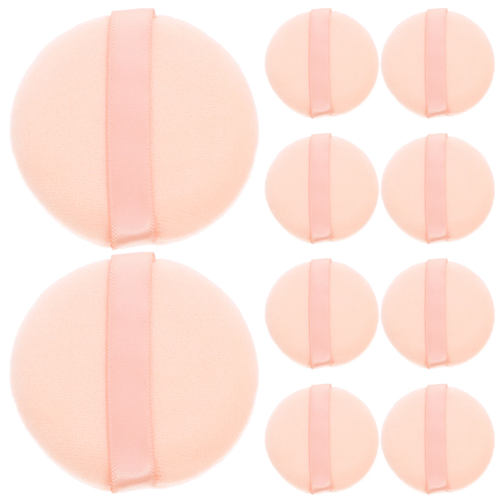 16 قطعة من وسادات مكياج الوجه المنتفخة من القطن، وسائد البودرة السائبة، إسفنجة كريم الأساس الناعمة، ملحقات العناية بالبشرة