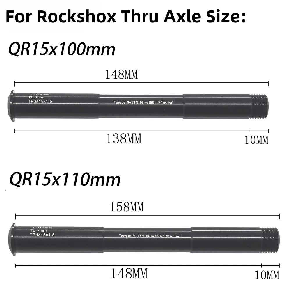 دراجة جبلية من خلال المحور ل RockShox الثعلب شوكة من خلال المحور 15x100 15x110 مللي متر M15x1.5 دفعة 148 158 مللي متر الجبهة شوكة SC32 SC34 SC36 #6