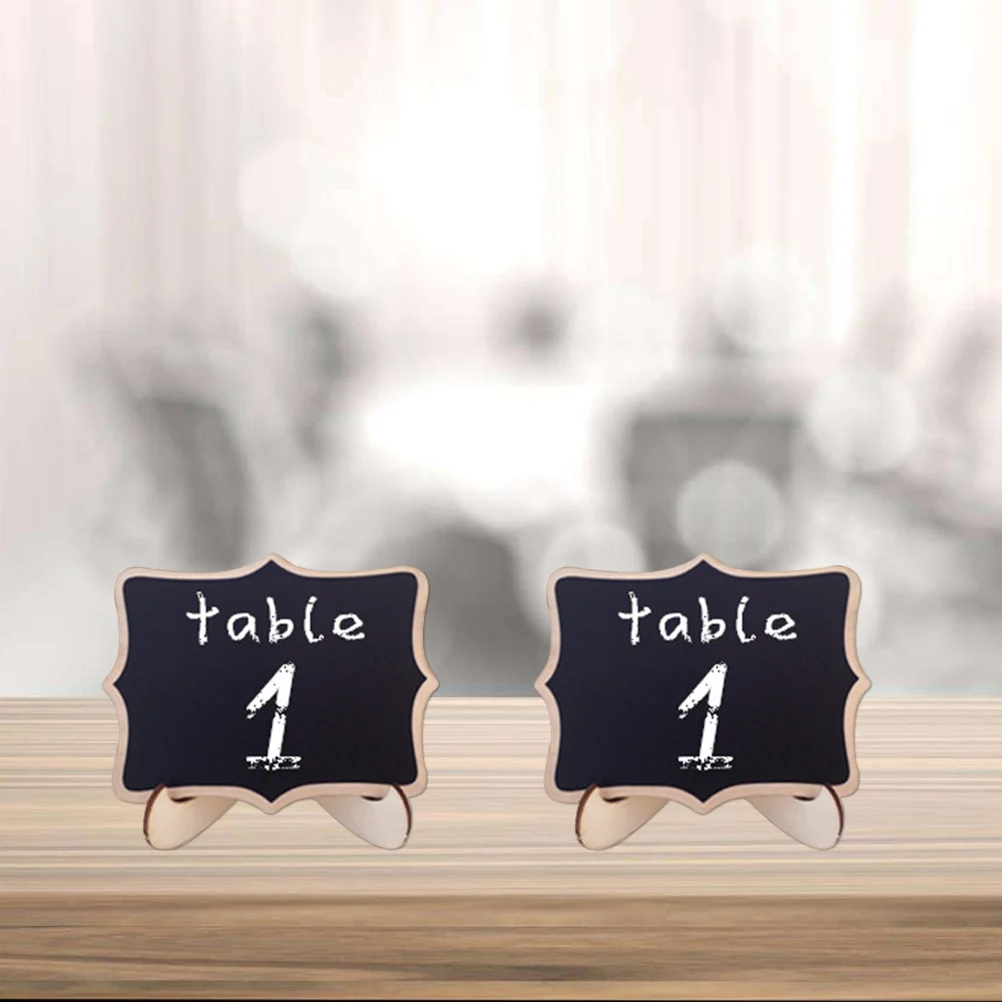 

Mini Chalkboards Wood Message Board Small Blackboard Decor Easel St Reusable Household Wooden Table Weddings Kids Crafts Party