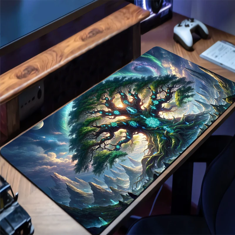 

Настольный коврик для мыши Sakura Tree Аниме Коврик для мыши Портативные аксессуары для ПК Коврик для клавиатуры геймера Функциональные игровые расширенные коврики