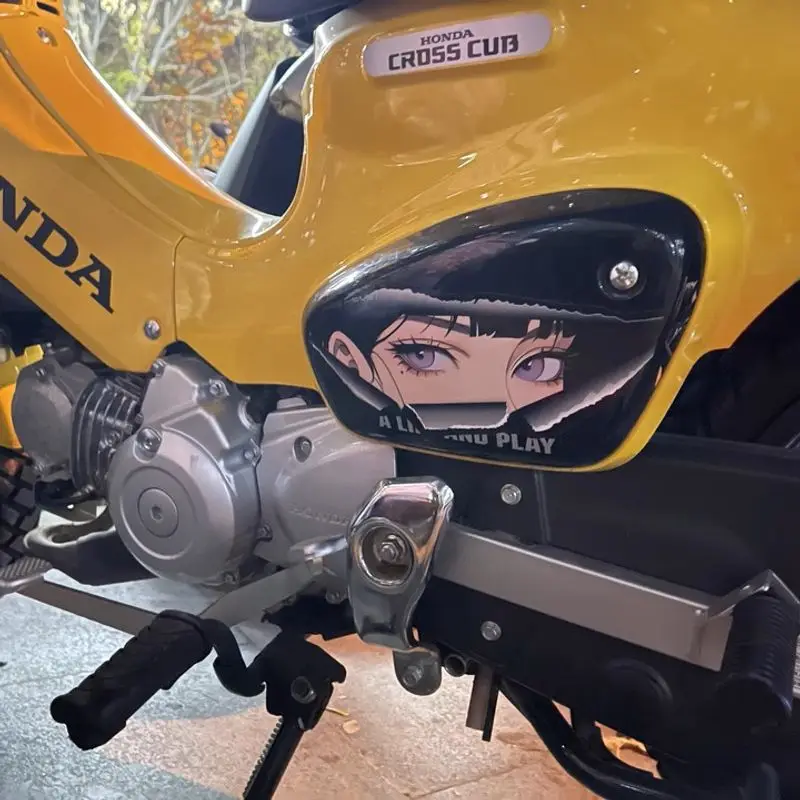 أنيمي فتاة باردة كسر الورق ملصق مقاوم للماء الجسم تقليم الشارات للدراجات النارية خوذة سيارة حقيبة كمبيوتر لوح التزلج Part2