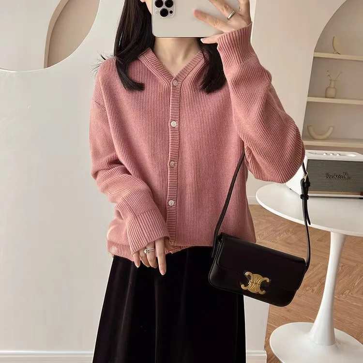 Autumn and Winter Cashmere Sweater Women\'s Hooded Cardigan Warm Knitted Sweater Women