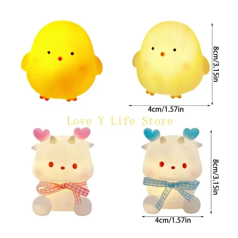 L74C Anti Brightness Childrens Night Lamp Flexible Bedroom Light PVC Texture Rechargeable Lamps for Wall Tabletop Use