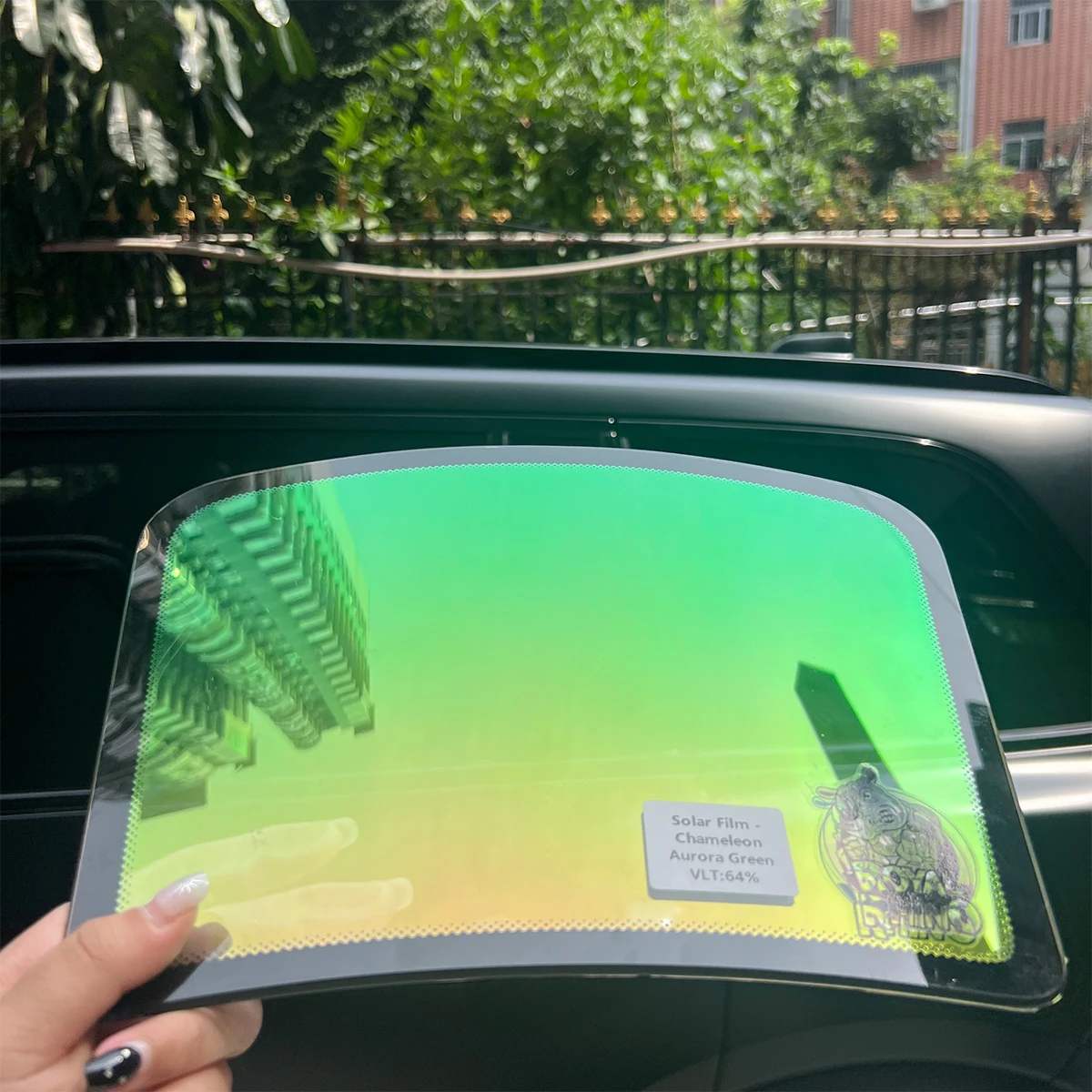 75% Chameleon Film Window High Insulation Car Tint Foils Green to Yellow Color Change Protection Sticker