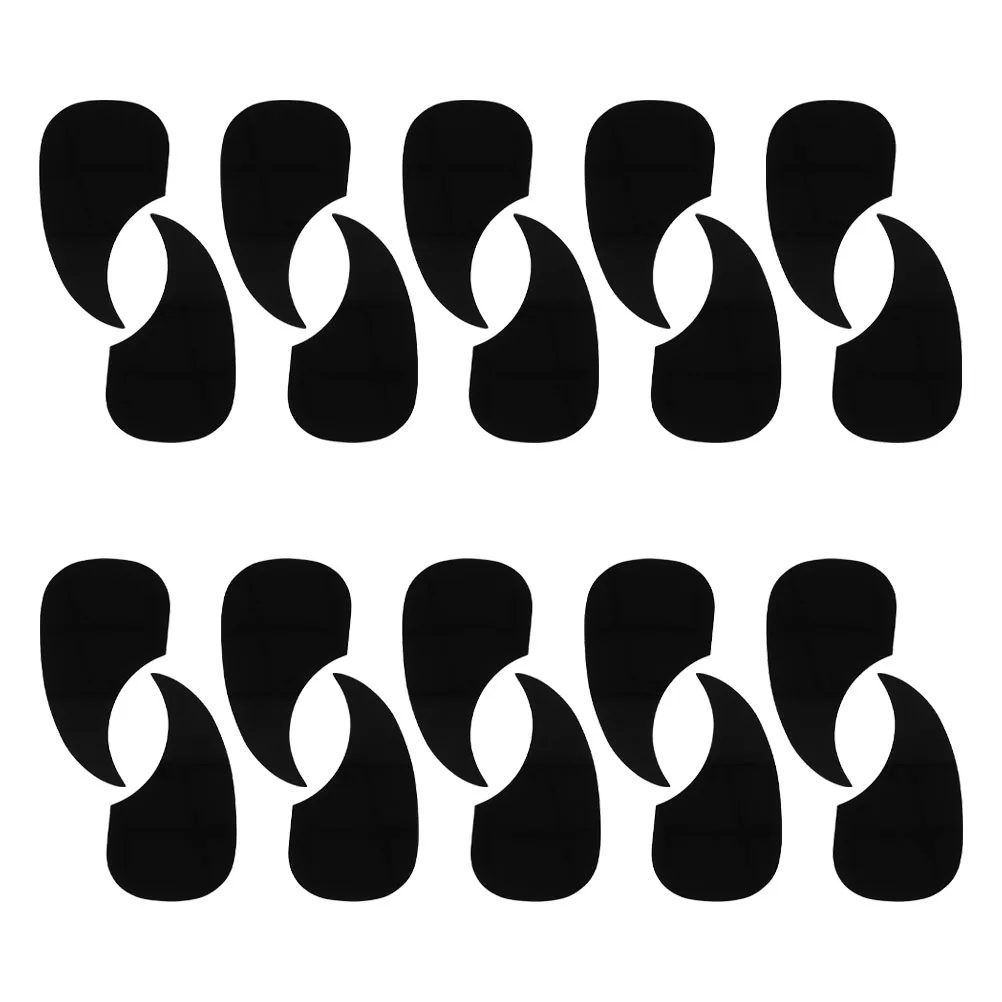 

20pcs Guitar Pickguard Acoustic Black Stickers Shield Adhesive Waterdrop Guards Durable Plastic Easy Application Universal Fit