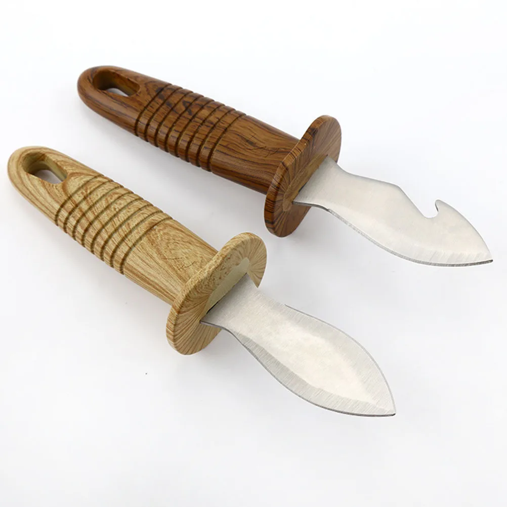 

2pcs Stainless Steel Oyster Cutters Seafood Shucking Tools Ergonomic Handle For Shellfish Clam Scallop Reusable Shell