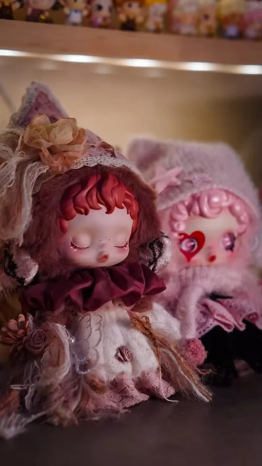 New SP  Velvet Plush Doll Gorgeous Clothes 17cm   Fashion Lace Headscarf Set Exquisite Leather Shoe Accessories