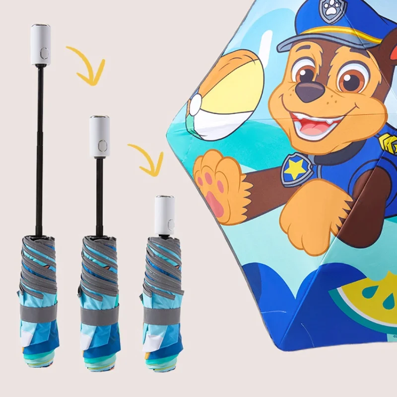 Paw Patrol Nieuwe Kinderen Paraplu Anime Cartoon Chase Skye Puin Regenschaduw Regen En Weer Opvouwbare Paraplu Kids Cadeau