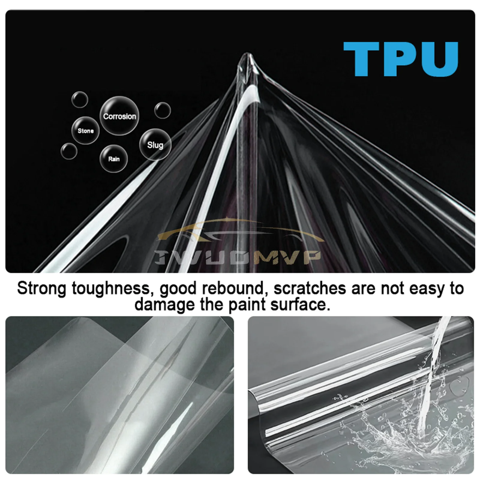 Interior Car Center Console Navigation Screen Transparent TPU For Toyota Prius 2023-2024 Protective Film Anti-scratch Repair