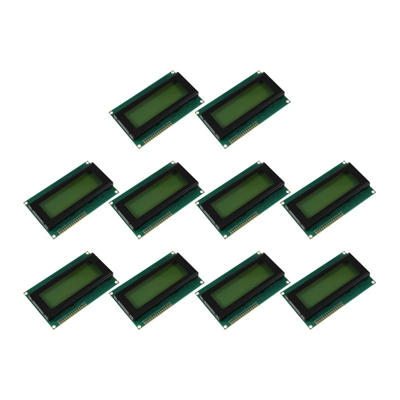 AU61-IIC I2C Interface LCD2004 2004 LCD Module 2004 20X4 Character LCD Display 10PCS Green Screen For Arduino Raspberry Pi