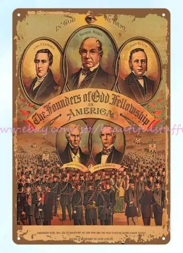 Коллекционные таблички-основатели странного общения в Америке, металлический жестяной знак