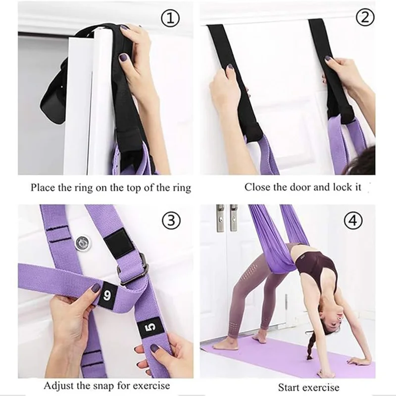 Air Yoga Sling for Home Use, Back Bending and Waist Training Device, Yoga Rope Handstand, Extension Strap, Tension Strap