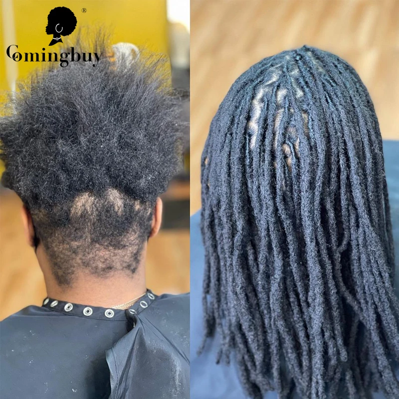 Comingbuy-Extensions de Cheveux Humains avec réinitialisation, Dreadloc Brésilien au Crochet pour Tressage Noir, Nouvelle Collection