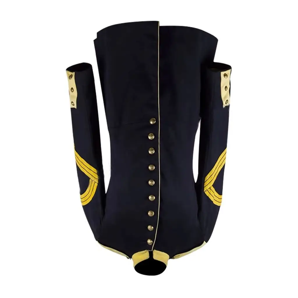 

Изготовленная на заказ армейская тунка 1872 года, куртка офицера времен Викторианской эпохи, средневековое военное пальто, черная униформа для командира, верхняя одежда в стиле «Принц из Рая»