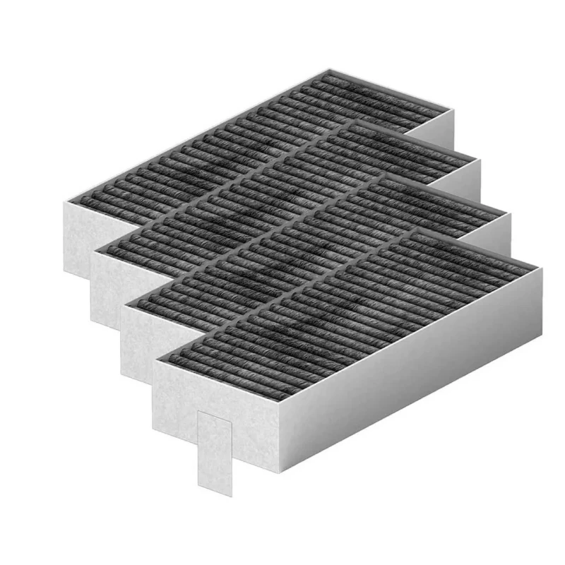 Clean Air Recirculation Replacement Filter (x4) for Cooker Hoods Suitable for Siemens HZ9VRCR0 Bosch HEZ9VRUD0 17004796