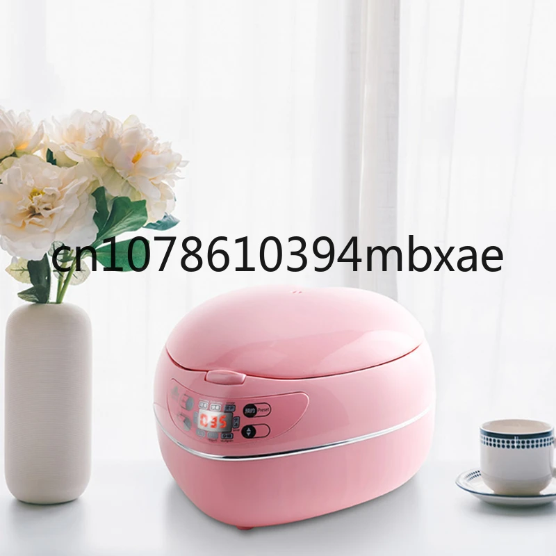 Peach Heart-shaped Rice Cooker Smart Mini Rice Cooker Household for 1-2-3-4 People