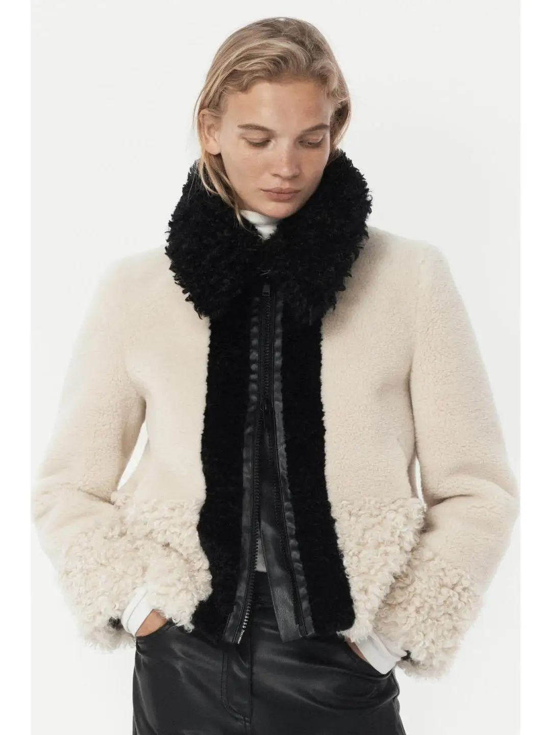 

Осень-зима, длинное пальто из искусственного меха с эффектом воротника-стойки, цветное женское пальто Sli European Sle, женская верхняя одежда