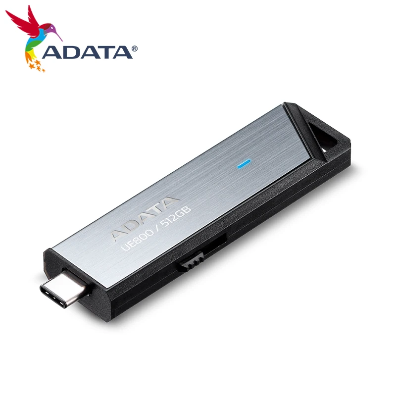 ADATA-Clé USB OTG haute vitesse, clé USB d'origine, UE800, USB 3.2, type C, Max 1000 Mbumental, disque U Flash, 128 Go, 256 Go, 512 Go, 1 To